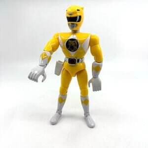 Vintage 90s Bandai Mighty Morphin Power Rangers Yellow Ranger Action Figure Toy